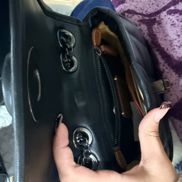 Coach Black Quilted Crossbody Bag - Picture 4 of 4